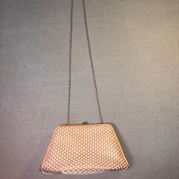 Landry Handbags - Satin Clutch Bag with Chain